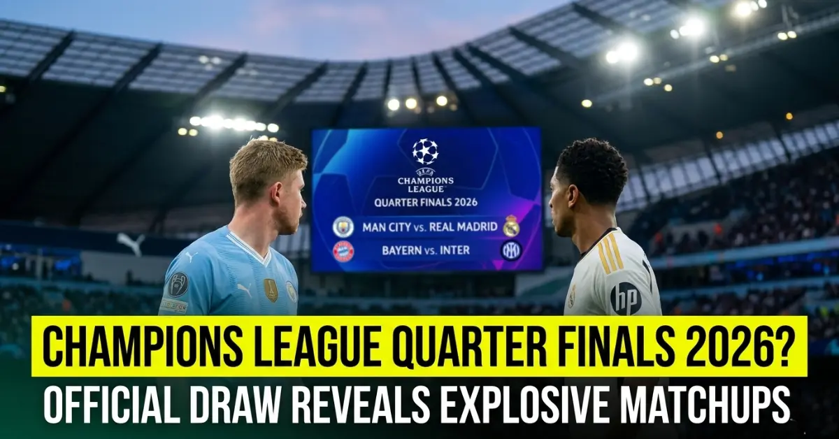 Champions League quarter finals 2026?
